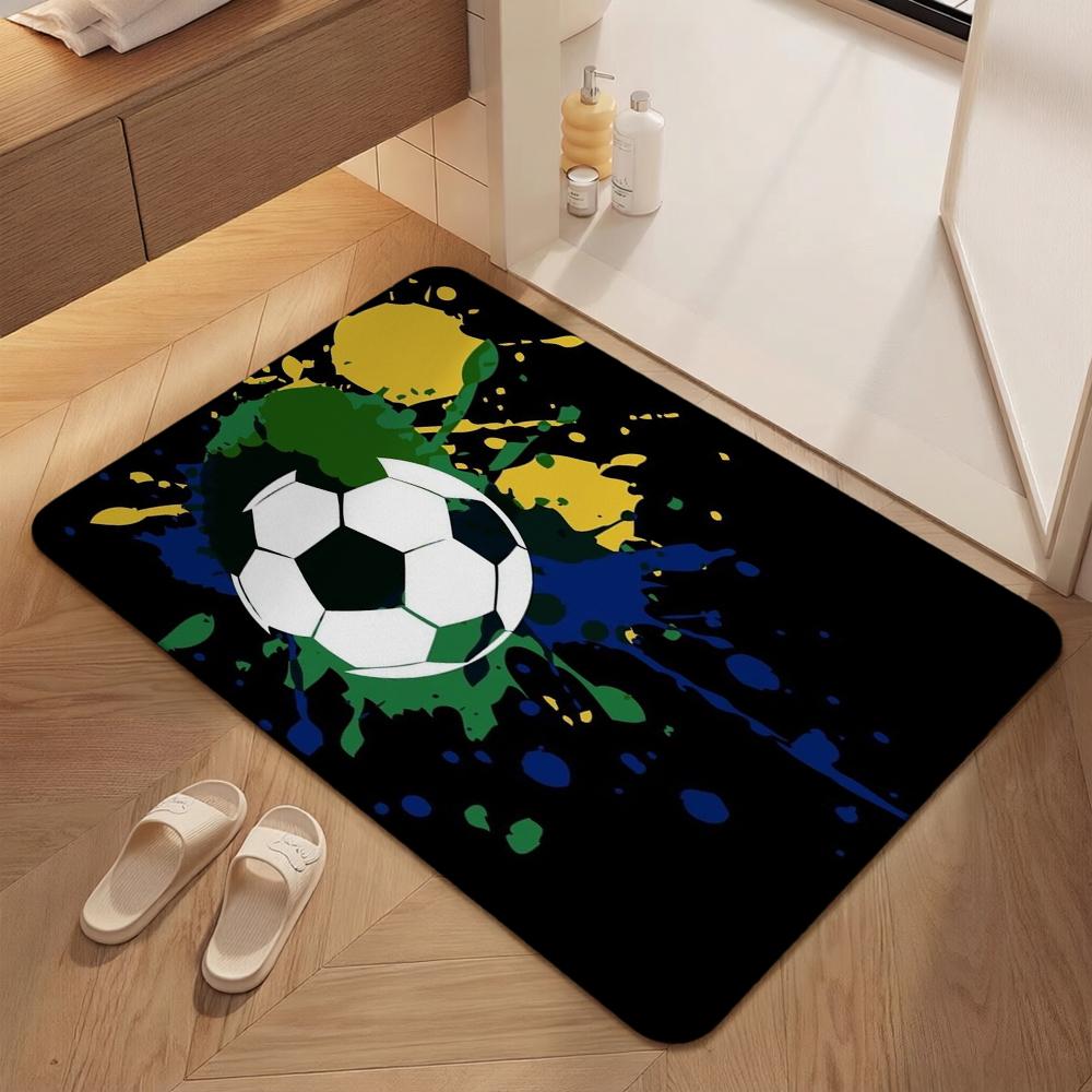 Football Game Patterned Rug Allseason Carpet For Bathroom Kitchen Home Decor New Year Gift