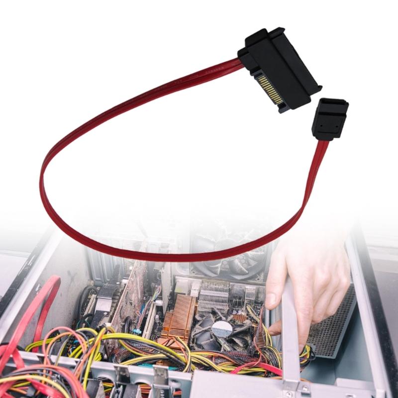 MINISAS SFF8482SAS29 SAS29 15P To 7P Hard Drive Data Transfer Cable With 50cm Length
