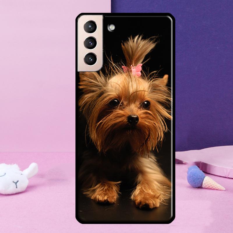 Yorkshire Terrier Dog Phone Case For Samsung Galaxy S25 Ultra S23 S20 S21 S22 S24 FE S9 S10 Plus S24 Ultra Cover