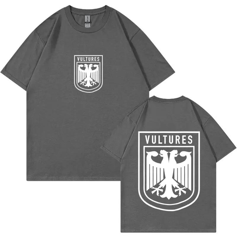 Rapper Kanye West Vultures Logo Alba Tričko Pánské Dámské Hip Hop Punk Gotické Trička 100% Bavlna Oversized Tričko Streetwear