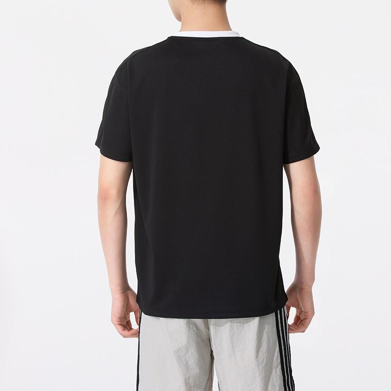 Skechers Fashionable Breathable Round Neck Short Sleeve T-Shirt Unisex tops Black P225U124-03K8