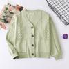 Women's Solid Color Long Sleeved Button Knit Cardigan Jacket Sweater Knit Sweater