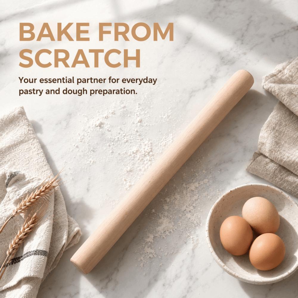 Sturdy Wood Small Rolling Pin Smoothing Texture Fondant Roller Smooth Dough Roller Fondant Rolling
