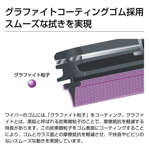 PIAA Wiper Blade 650mm [Clefit Aero] Manufacturer quality graphite coating rubber, replaceable rubber, 1 piece, part number 97 CFAG65