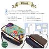 Klare Kiki Damen Leichte Schultertasche, Crossbody, Hergestellt in Japan, Indigo und Kaki-Gerbstoff gefärbt, Japanischer Stil, Hanasarasa Print, Macaron