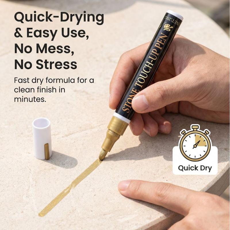 Tombstone Marker Inscription Restoration Pen For Granite Marble And Stone Surface Scratch Covering And Restoration Pen