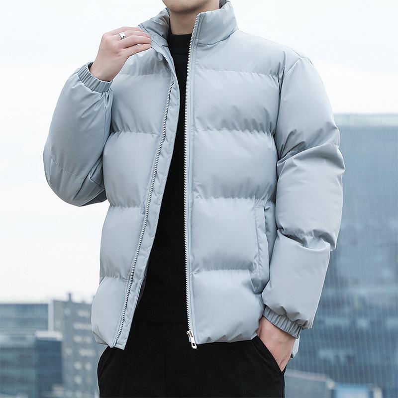 

Men s Stand Collar Thickened Cotton Jacket - Trendy American Style, Cold-Proof, Padded, Suitable for Couples 4XL
