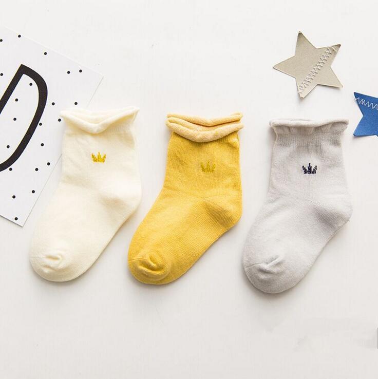 1 pár dětských ponožek pantoflíčků pro holčičky a chlapečky, novorozenecké doplňky, protiskluzové, pro děti a batolata, dárek, kojenecké potřeby, dětské oblečení s korunou a kotvou