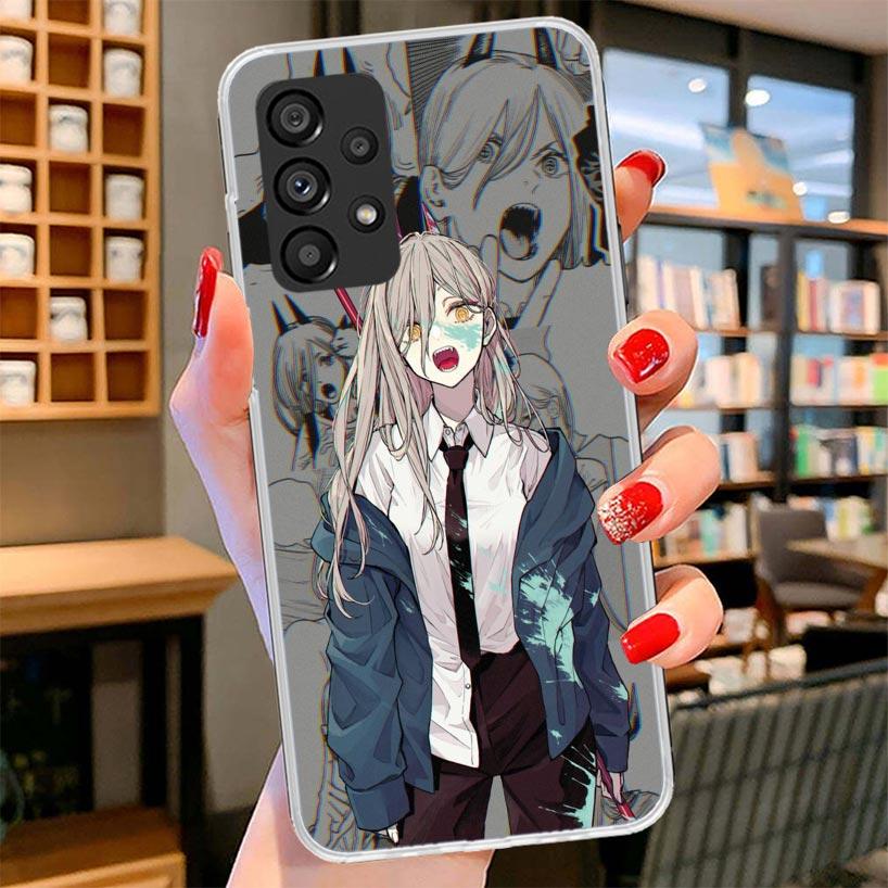 Chainsaw Makima Power Phone Case For Samsung Galaxy A17 A37 A57 A16 A26 A36 A56 A15 A25 A35 A55 A14 A24 A34 A54 A13 A23 A33 A53