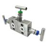 Three-Valve Manifold with EJA 3051 Differential Pressure Transmitter, SF-2B Integrated, Stainless Steel 304