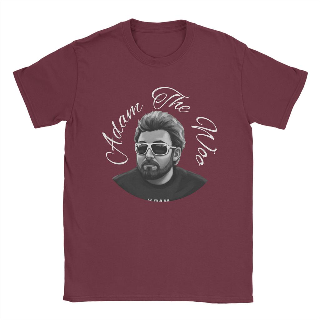 Harajuku TShirt Beach Adam The Woo Vintage Novelty TShirts Cotton Tee Shirt for Mens Y2K Casual Loose Short Sleeve Clothes