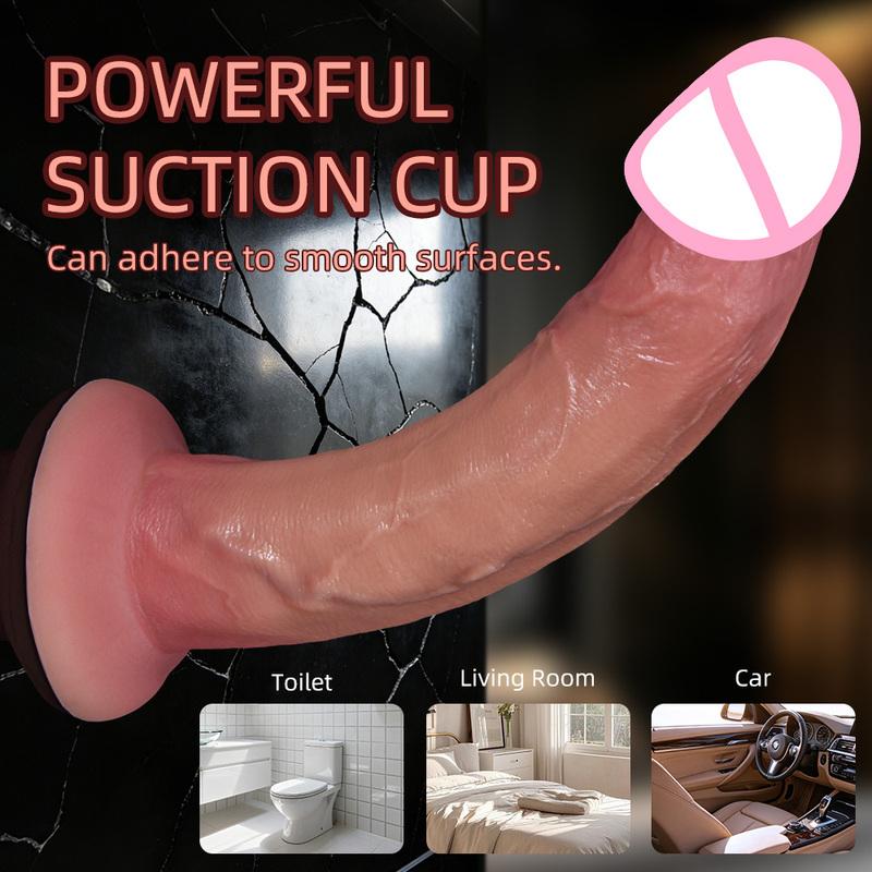 Dildo Sex Toys for Women Wearable Strapon Dildo Realistic Silicone Anal Plug Soft Penis with Suction Cup Adult Masturbator