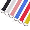 Unisex Casual Double D-Rings Nylon Canvas Stripes Buckle Waistband Outdoor Belts