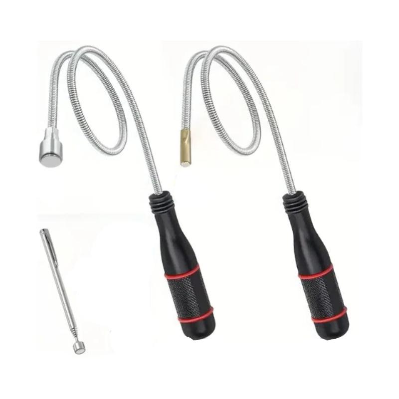 Telescopic Magnetic Pickup Tool with Light