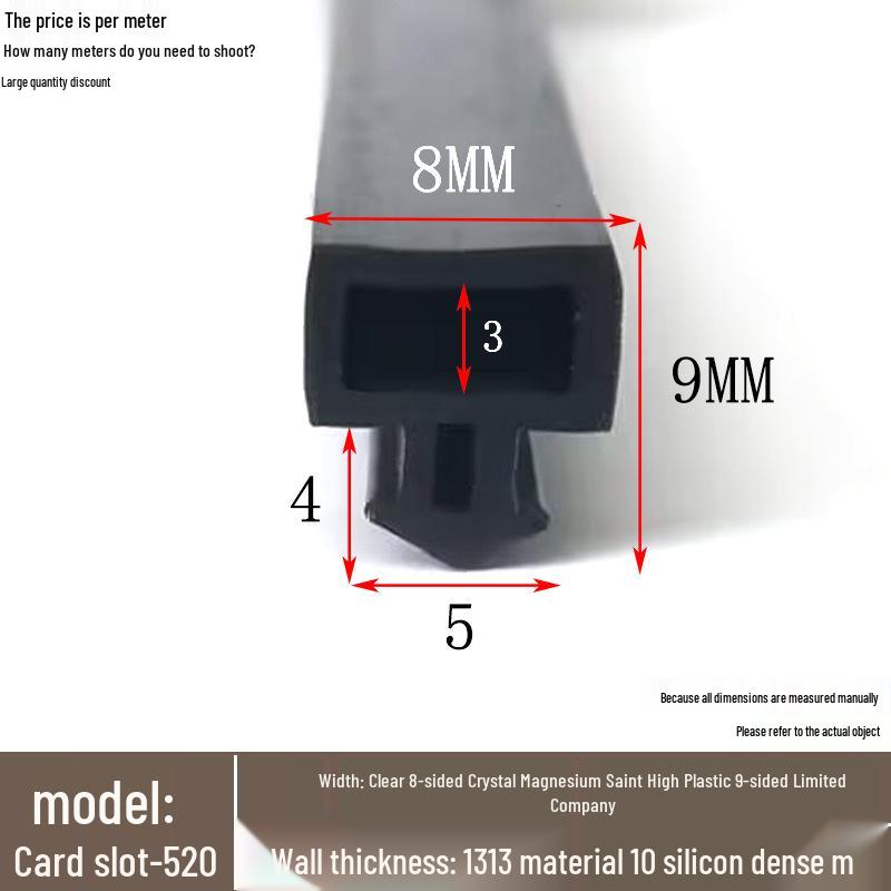 15x21 Силиконовая водонепроницаемая звукоизолирующая противоударная уплотнительная лента для механического оборудования