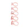 5pcs Microblading Tattoo Rings Cups Stainless Steel Rose Golden Tattoo Ink Rings Cups