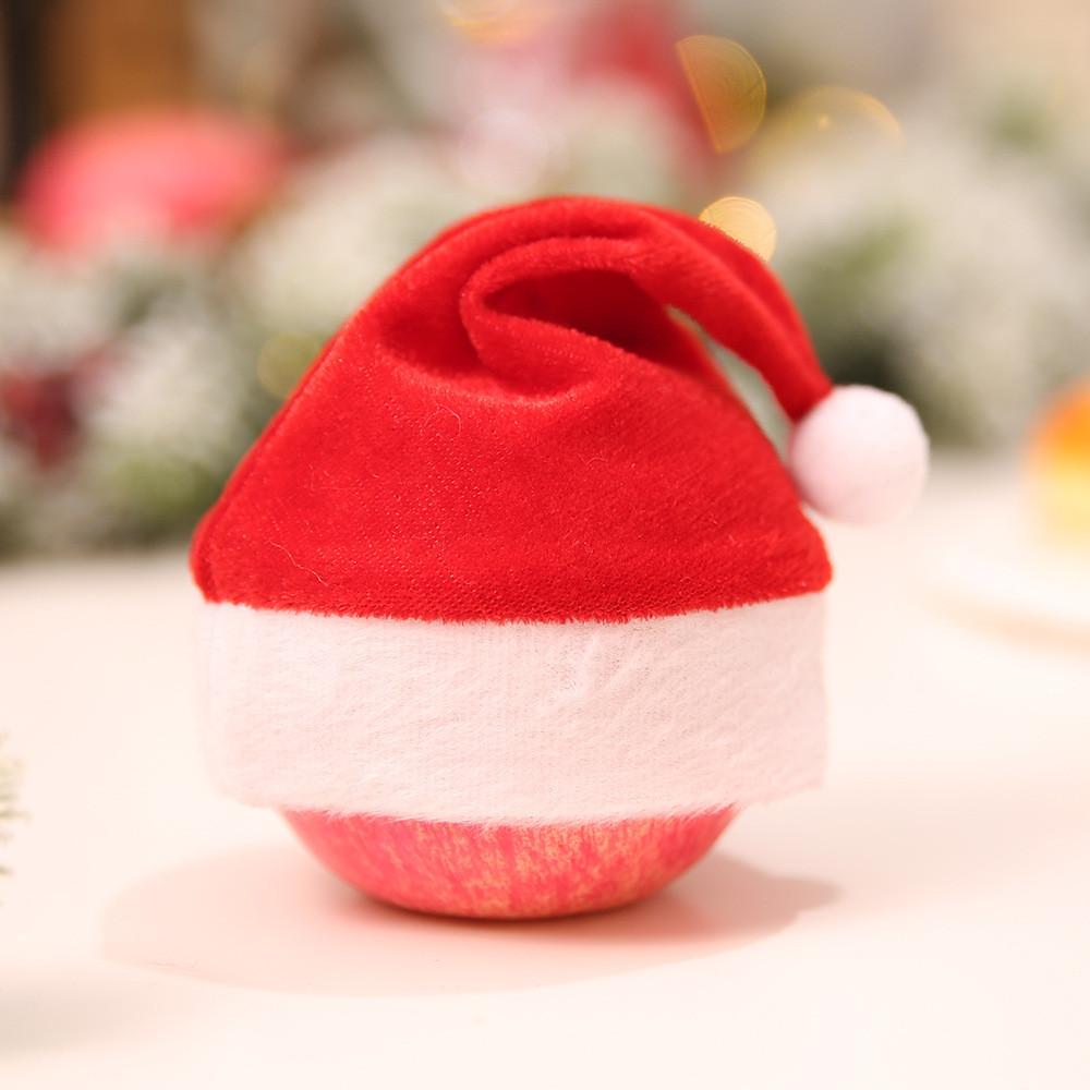 Mini Christmas Adorable Apple Hats Perfect For Holiday Decorations And Scenes Party