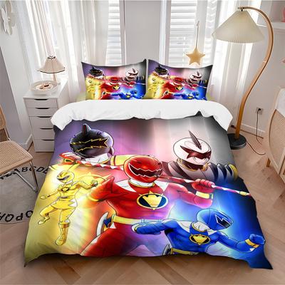 Power Rangers Heroic Team Print 3Pcs Bedding Setduvet Cover With 2 Bedropillowcase Home Birthday Gift