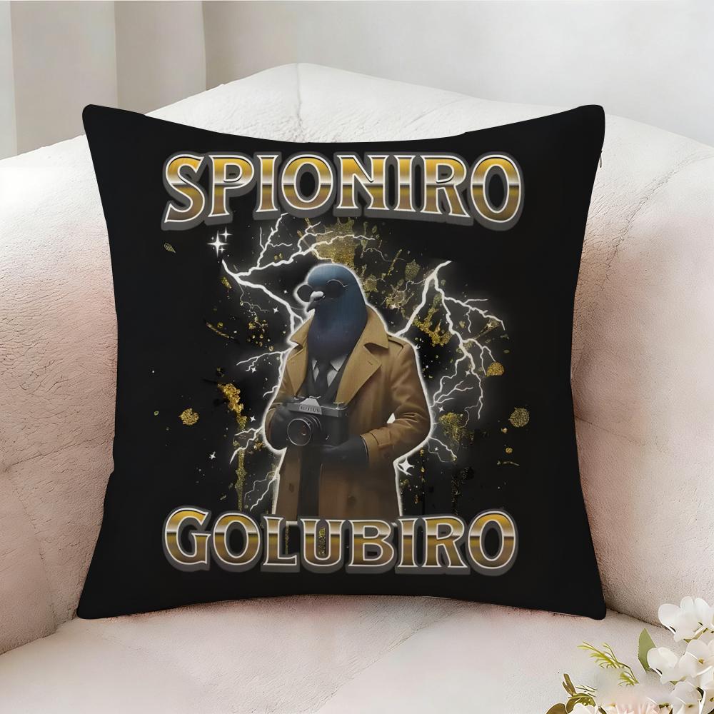 IItalian Brainrot Creative Animal Internet Pillow Case Pillowcase Doublesided Printed Sofa Cushion Bedroom Headboard Pillow