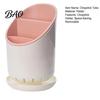 Modern Kitchen Gadget Storage Multi-compartment Draining Chopstick Holder, Plastic Utensil Organizer with Drain Removable Tool Tray, Compact