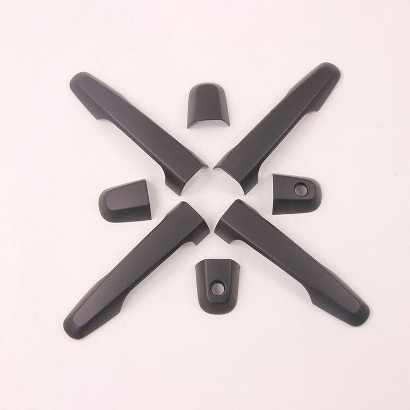 Pentru Mitsubishi L200 Triton L 200 2015 2016 2017 2018, negru mat, crom, capac pentru mânerul ușii mașinii.