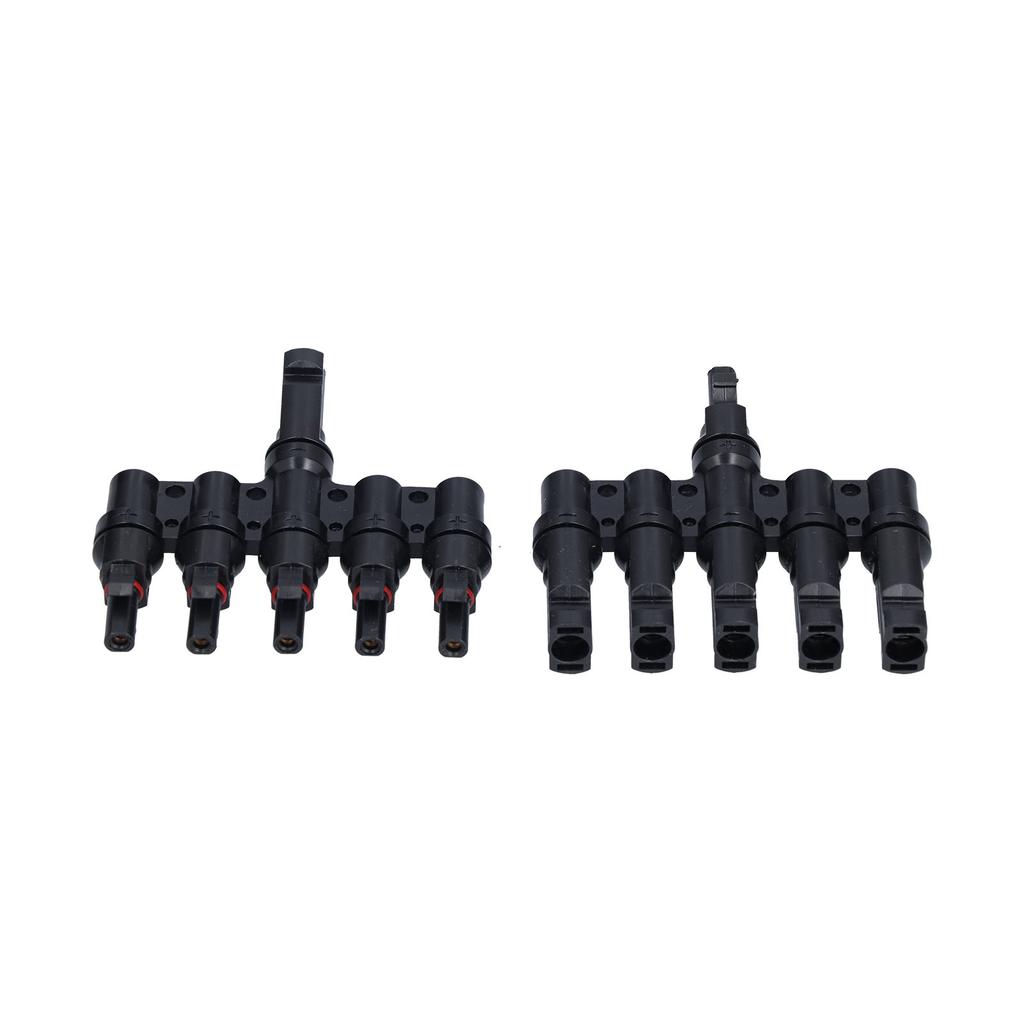 1 To 5 Branch Connector 5 Way Solar Panel Cable Branch Connector IP67 Waterproof Male Female Connector