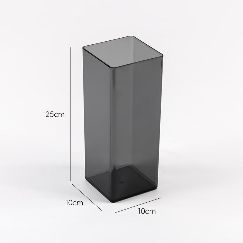 Acrylic Flower Box Transparent Vase Flowers And Green Plants Flower Arrangement Hydroponic Container Square Box Floral Storage