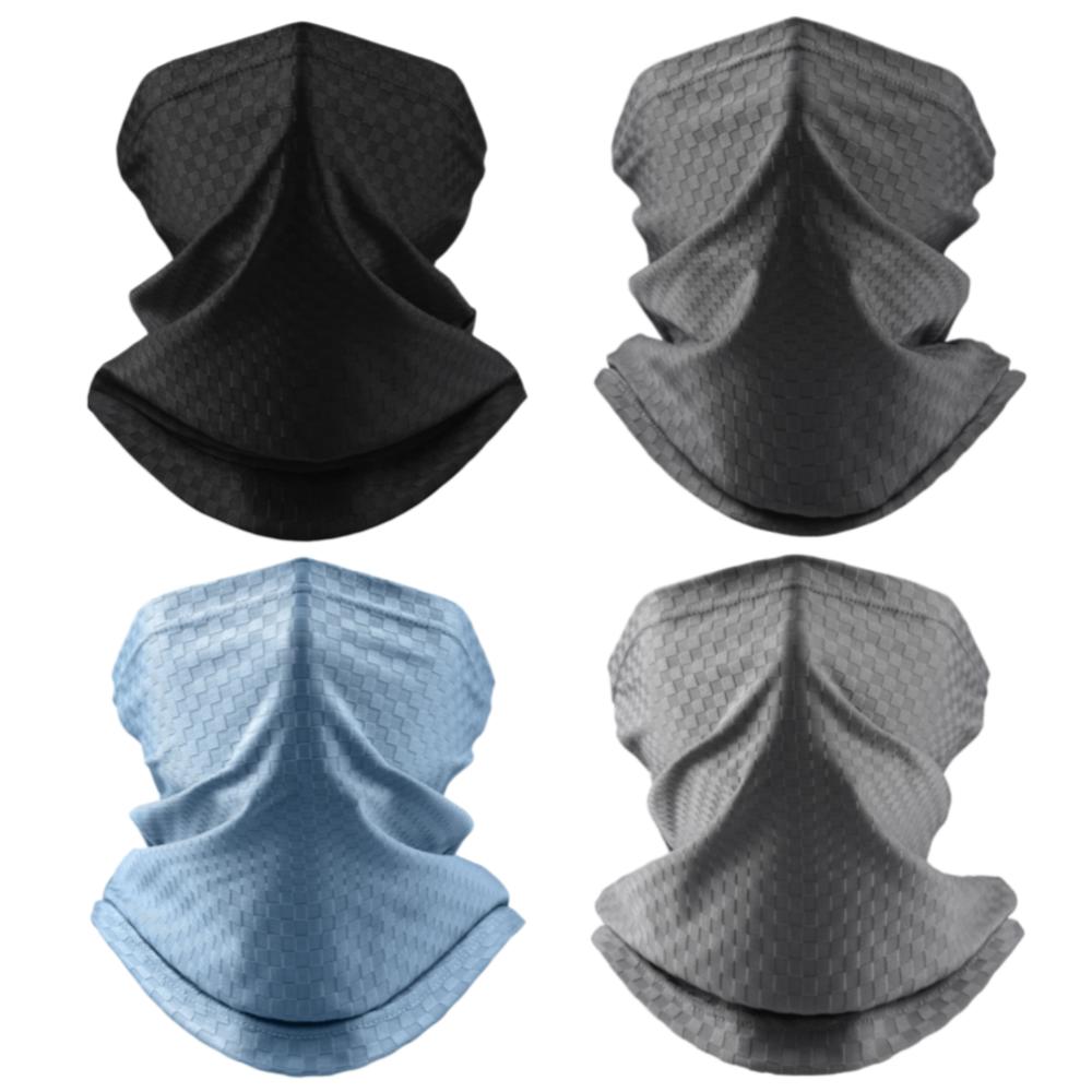 Summer  Motorcycle Neck Scarf Breathable Bike Headwear Ice Silk UV Protective Mask Sports Running Dust for Both Men and Women