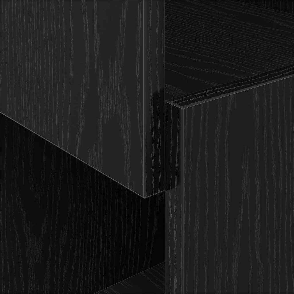 Corner Cabinet Black Oak Effect 30.5 x 30 x 95 cm Engineered Wood