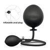 Inflatable Silicone Anal Plug Dilator Expandable Pump Butt Silicone Huge Anus Prostate Massager Anal Sex Toy For Men Couples