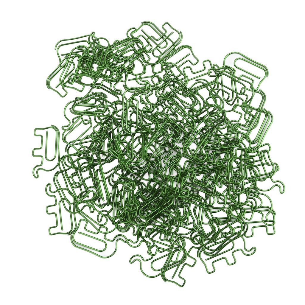 100pcs Paper Clip Cute Elephant Shaped Stainless Steel Paper Clip with Storage Box for Photo