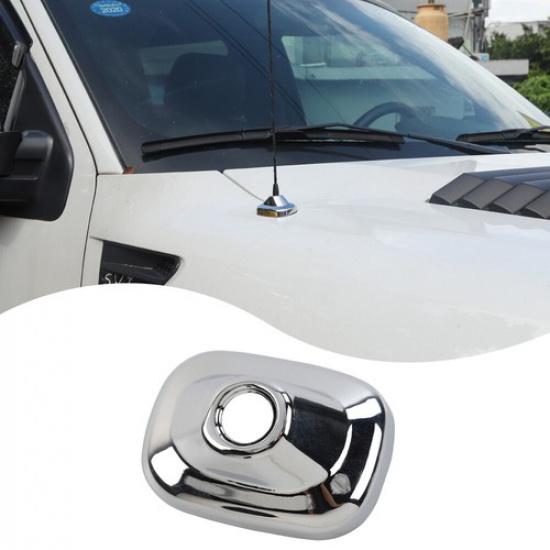 Car Radio Antenna Base Decor Cover Trim for Ford F150 2009-14 Chrome Accessories