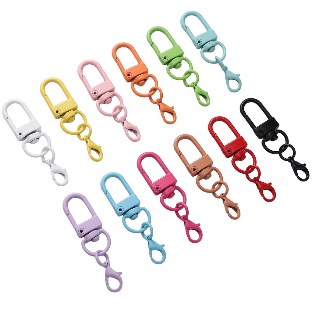 1-10Pcs Alloy Key Clasps Iron Ring Lobster DIY Accessories Finding Supplies