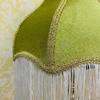 Bell-Shaped Lampshade in Velvet with Decorative Tassels And Fringes, Light Ideal for Floor Or Table