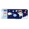 Cute Press Button Pencil Case for Kids, Durable PVC Material With Integrated Organizer, Calendar, and Magnetic Closure