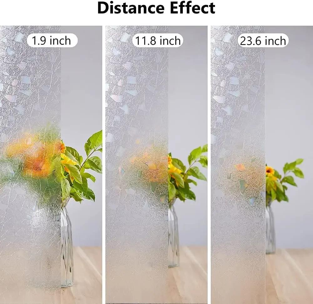 3D Vinyl Cling Window Film, Static Cling Decals, Static Cling, Stained Glass, Frosted, Decorative, Home