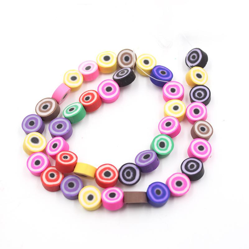 Soft Pottery Beads Beaded Handmade Materials Diy Jewelry Accessories Mobile Phone Chain Bead Separation Mixed Color Soft Pottery Loose Beads