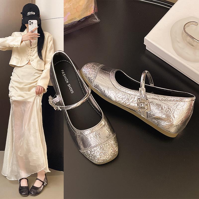 2025 New Crystal Bling Women Flats Loafers Shoes Summer Dress Shoes Elegant Woman Sandals Brand Trend Shoes
