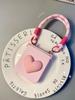 Fashion Simple Pink Love Portable Rope Chain Case for Samsung Galaxy Z Flip 5 Flip3 ZFlip4 Wrist Strap Shockproof Back Cover