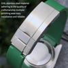 Silicone Watch Strap with Curved End, 20mm, 21mm, Compatible with Rolex Submariner GMT Daytona Deep Sea Dweller Explorer 2, Black 20mm Black Buckle.