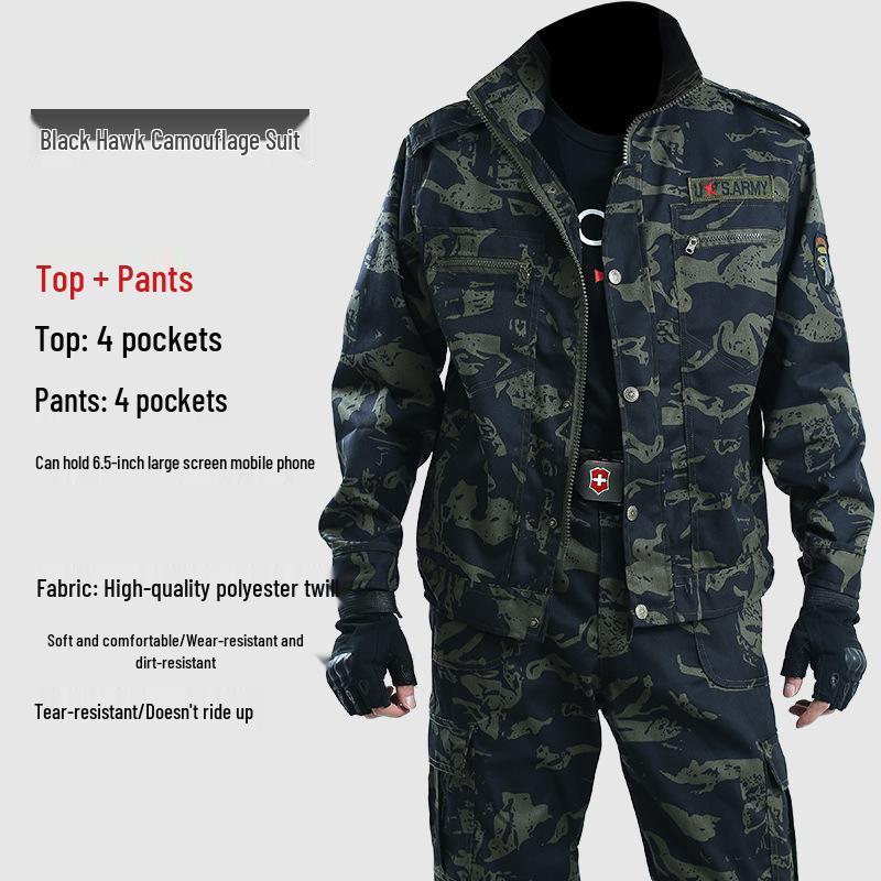 Ensembles de Vêtements de Travail de Soudure Camouflage: Combinaisons de protection de chantier durables pour hommes et femmes