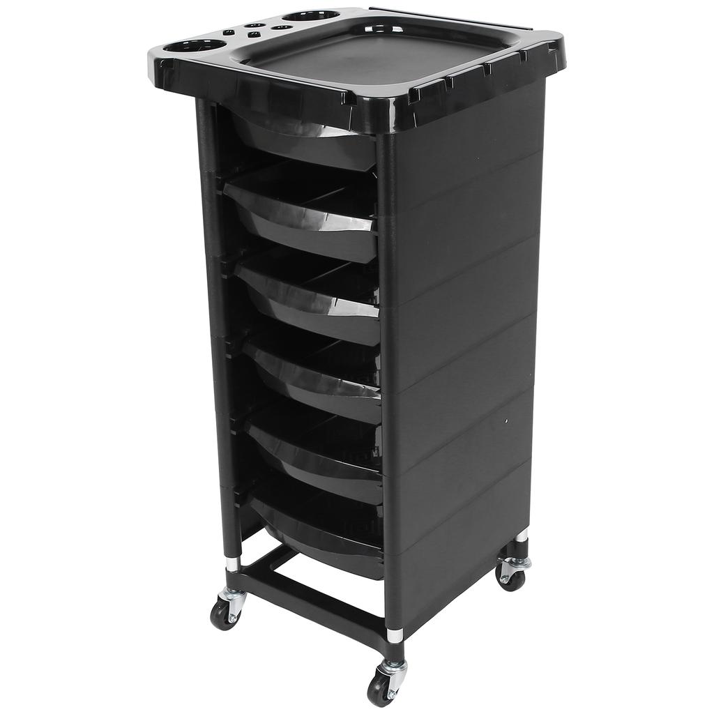 Hair Salon Trolley 5‑Layer Hairdressing Cart Stroller Rolling Barber Storage Rack