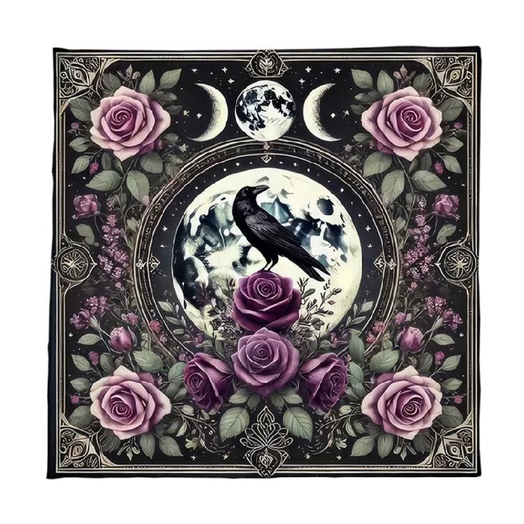 

Square Table Cloth Altars Cloth Board Gaming Pad Tarots Reading Table Cover Card Mat Mysterious Divination Tablecloth 50x50cm