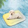 Ice Silk Dog Cooling Bed Ergonomic Oval Shape Cooling Pet Bed  for Dogs and Cats