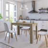 Day and Night - Day and Night Sonoma Oak Chipboard Dining Table 120x60x76 Cm
