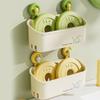 Large Capacity Suction Cup  Storage Rack Wall Mounted Shower Storage Holder  Kitchen