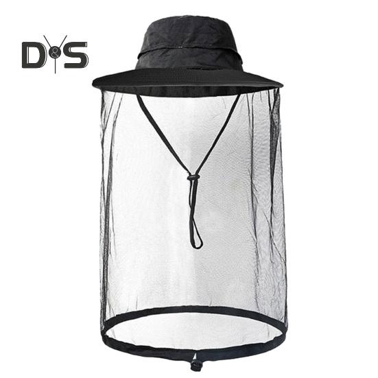 Moskitonetz-Kopfhut für Männer und Frauen, breite Krempe, Sonnenschutz, Boonie-Hüte mit Schleier, Netzschutz vor Insekten zum Angeln und Wandern