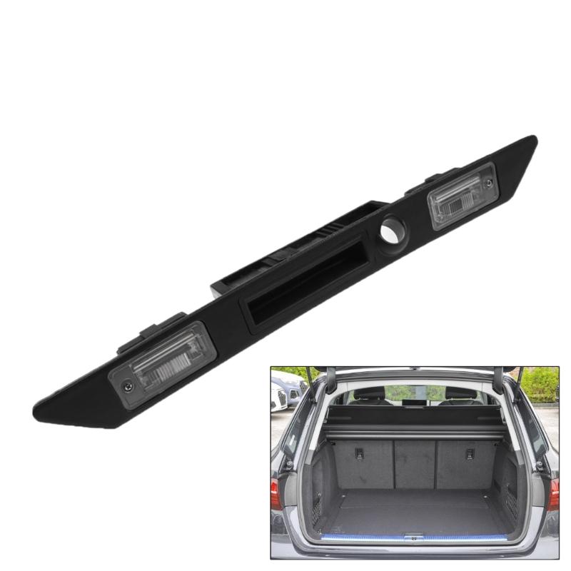 Rear License Plate Light Trunk Handle Outside Release Opening Button Boot Tailgate Switch Suitable For B7 8E0827574C3FZ