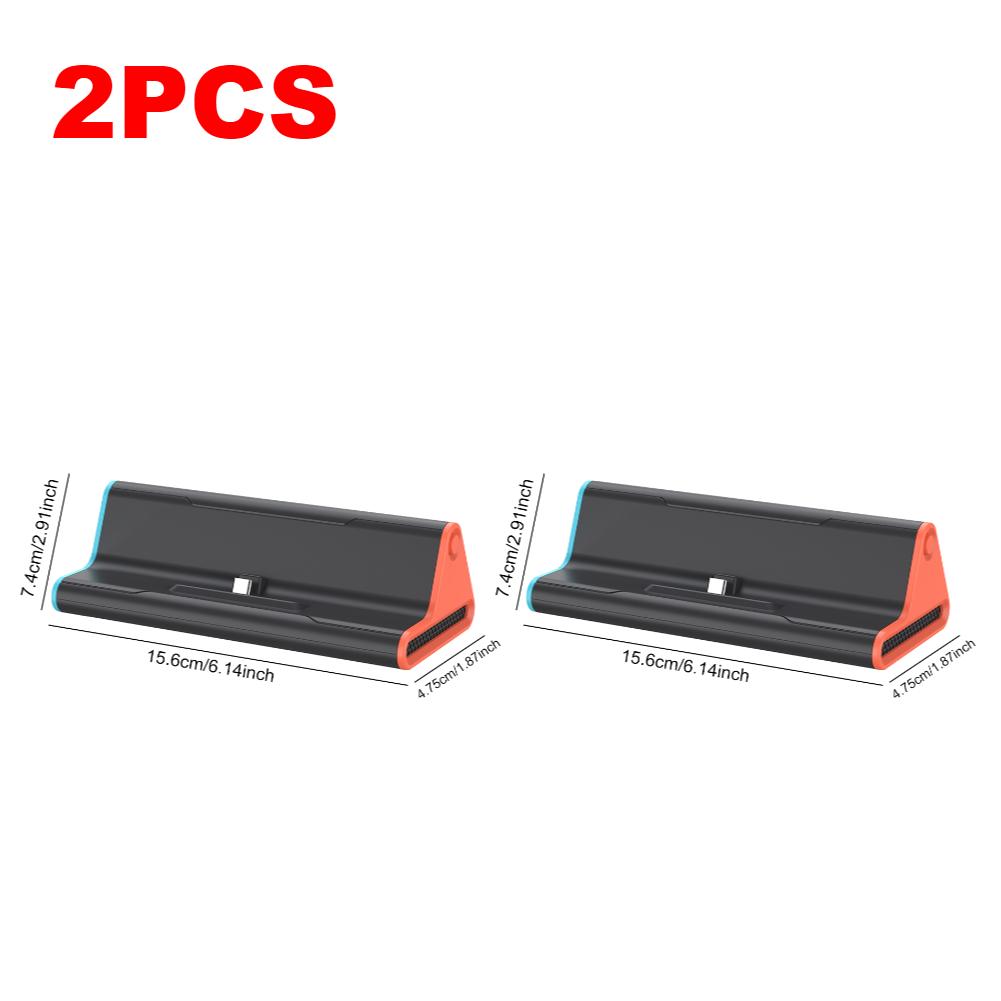 1/2PCS TV Dock Station Game Console Charging Dock Stand Base With Type C/USB Port HDMI-compatible For NS2 Game Accessories New