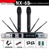 Professional UHF Dual Wireless Microphone System with Handheld and Headset for Conference, Performance, and KTV